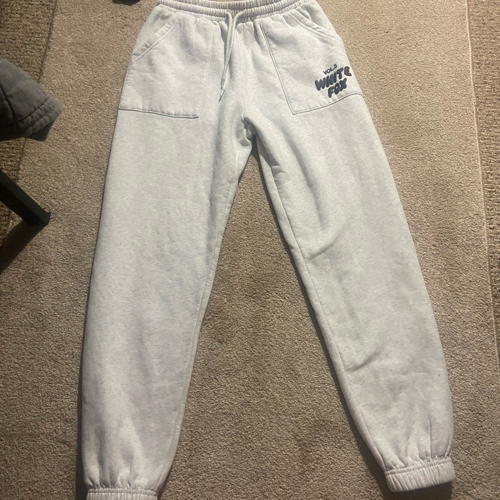 White Fox Boutique Light Gray Sweatpants